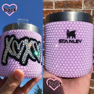 Lavender Purple Stanley Mug Tumbler • Custom Bling • Bedazzled